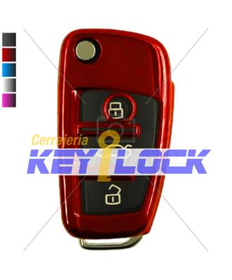 PROTECTOR TPU METALICO BRILLANTE PARA LLAVE AUDI